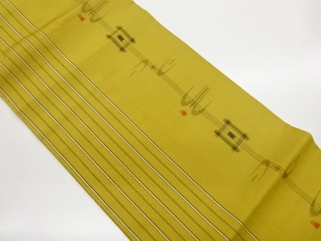 JAPANESE KIMONO / NAGOYA OBI / WOVEN KASURI 